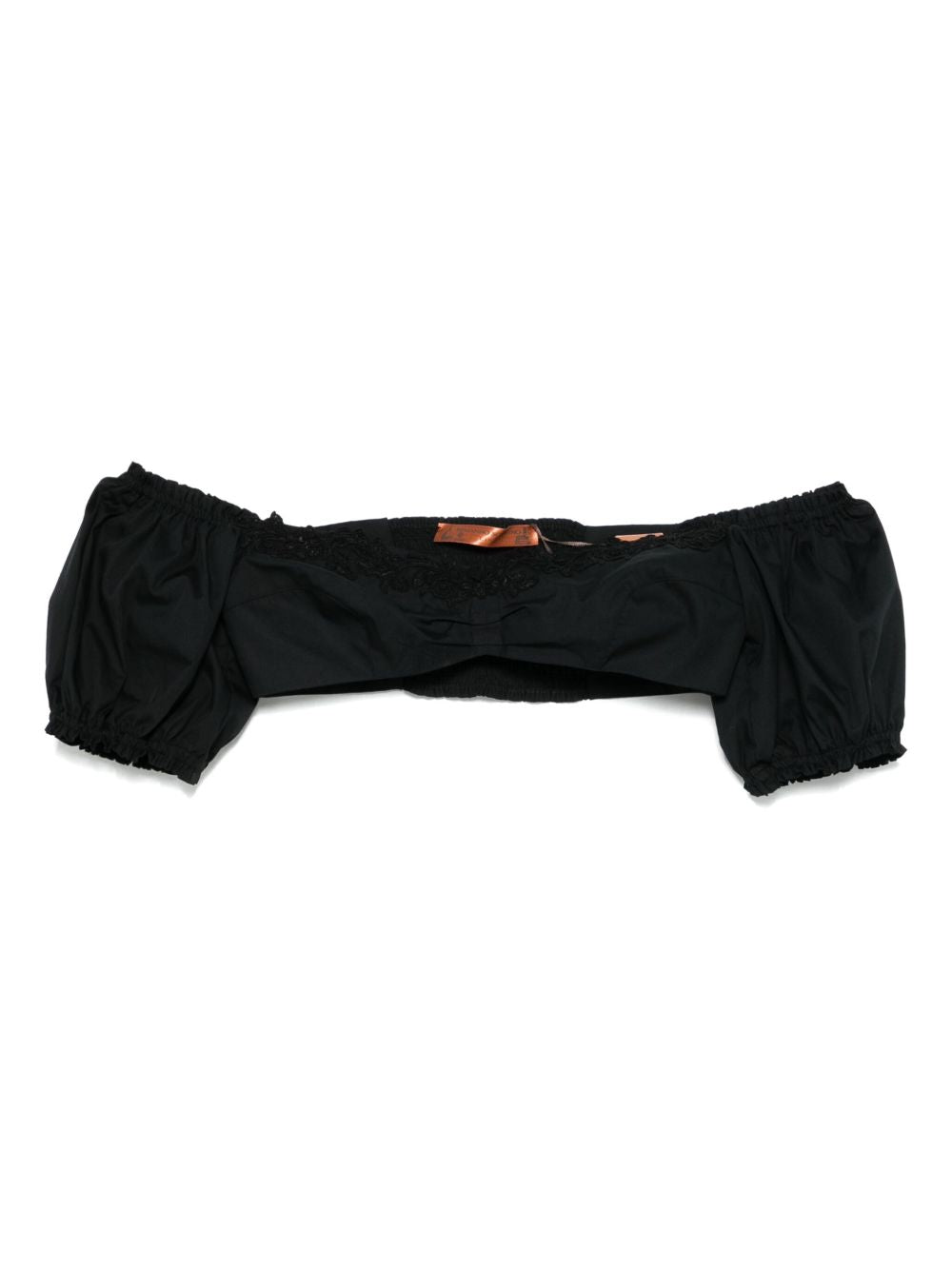 Ermanno Scervino Off-shoulder Lace detail cotton top Ermanno Scervino