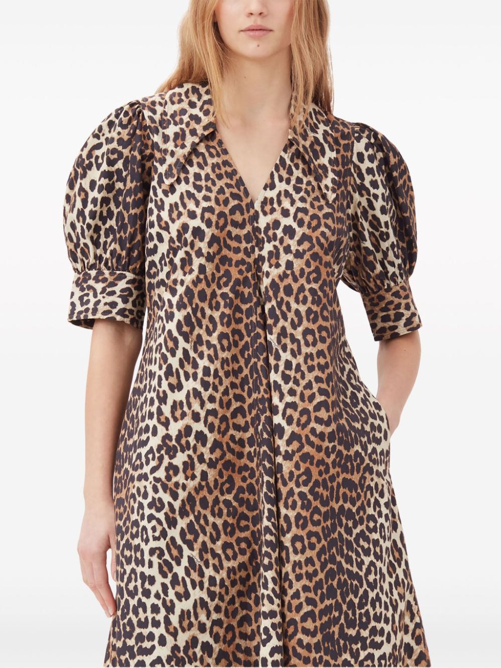 GANNI Dresses Brown Ganni
