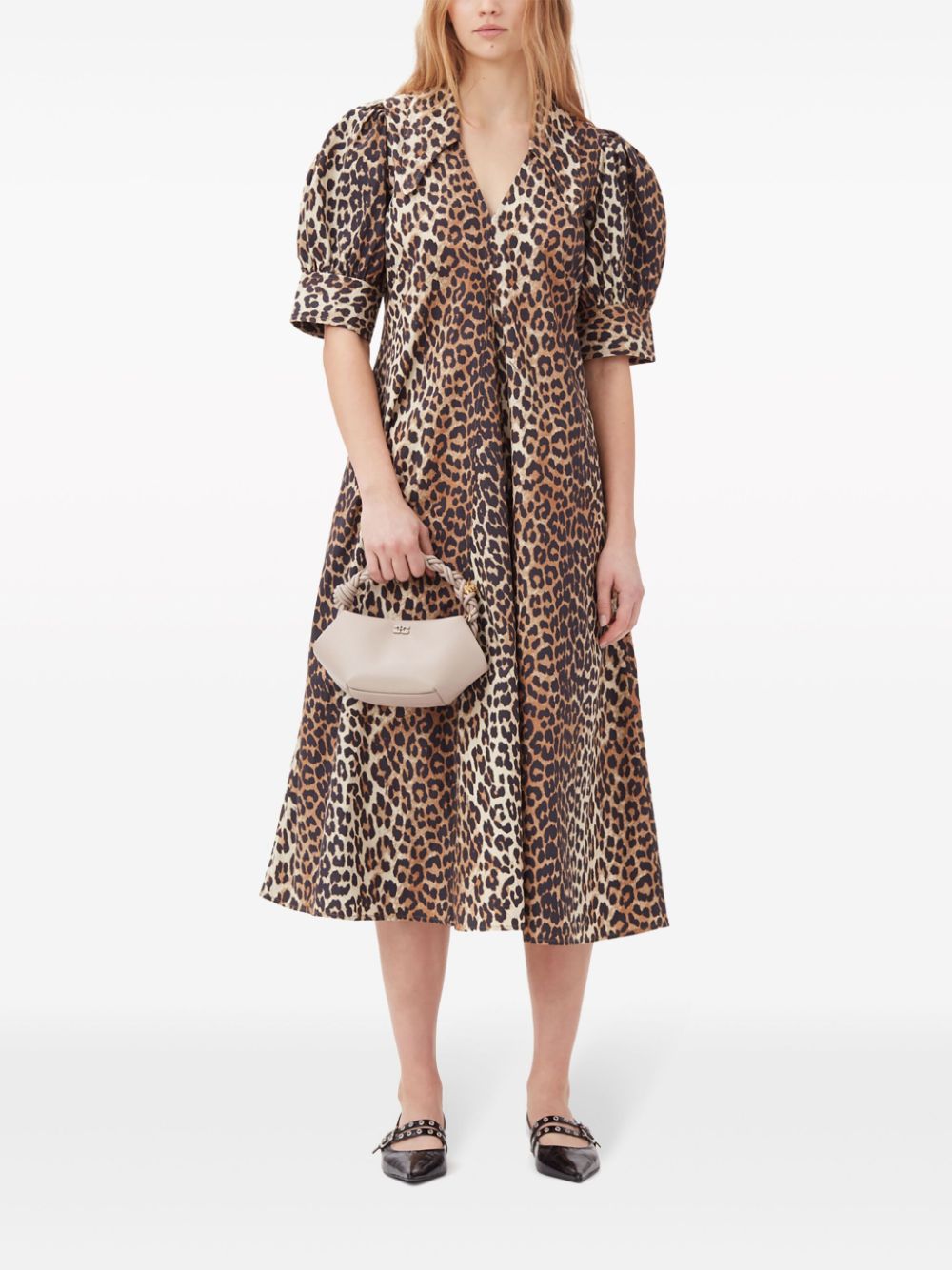 GANNI Dresses Brown Ganni