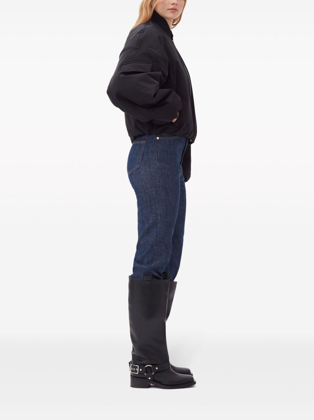 GANNI Coats Black Ganni