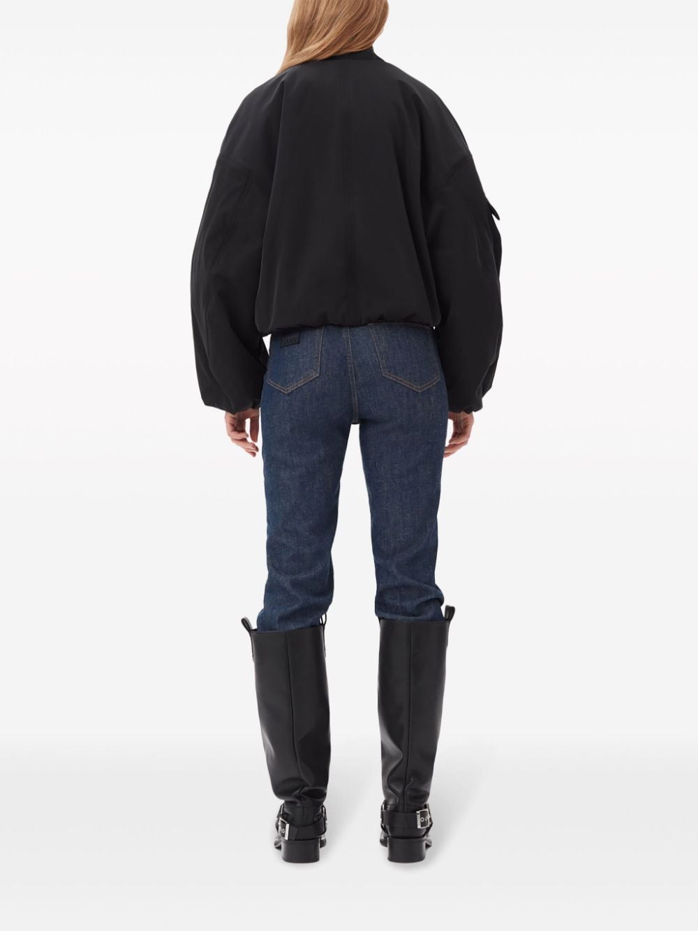 GANNI Coats Black Ganni