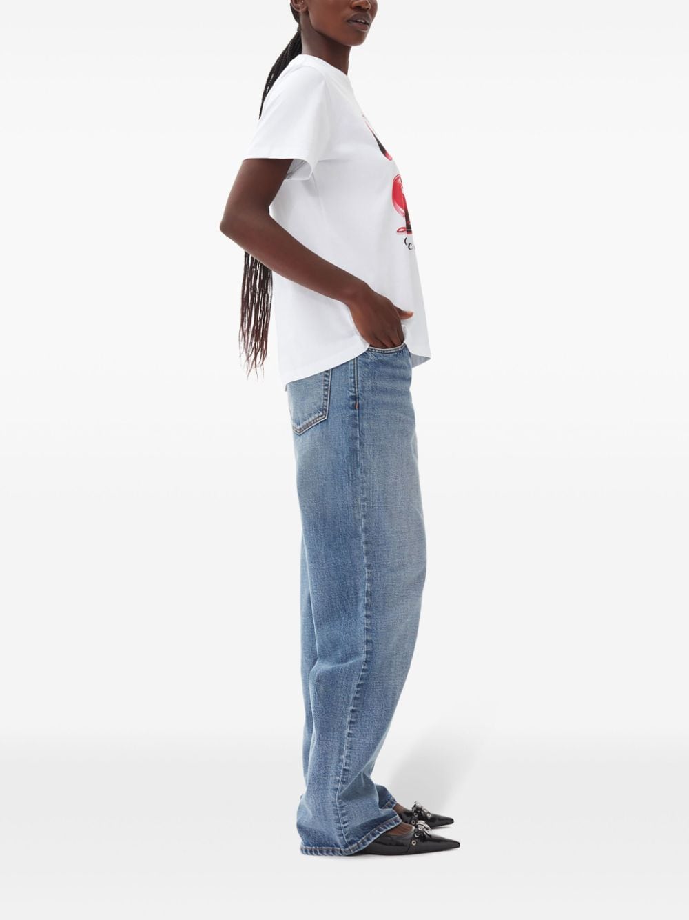 GANNI T-shirts and Polos White Ganni