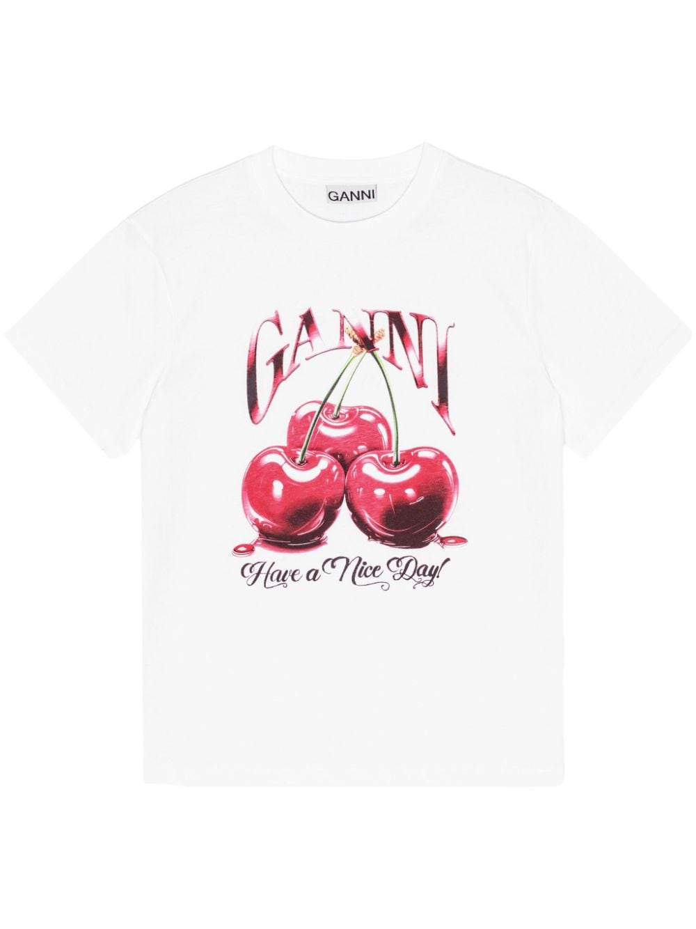 GANNI T-shirts and Polos White Ganni