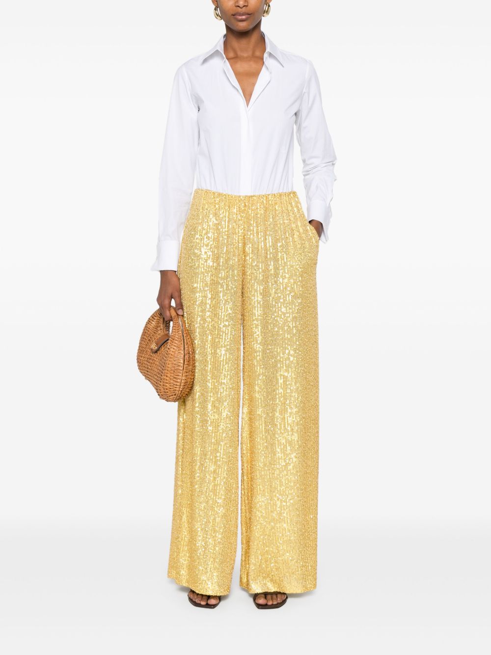 Norma Kamali Trousers Yellow Norma Kamali