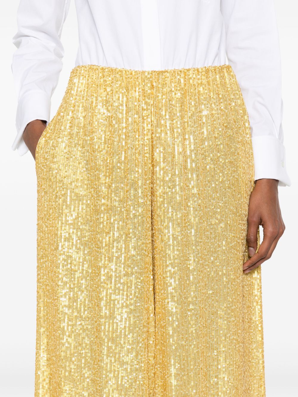 Norma Kamali Trousers Yellow Norma Kamali