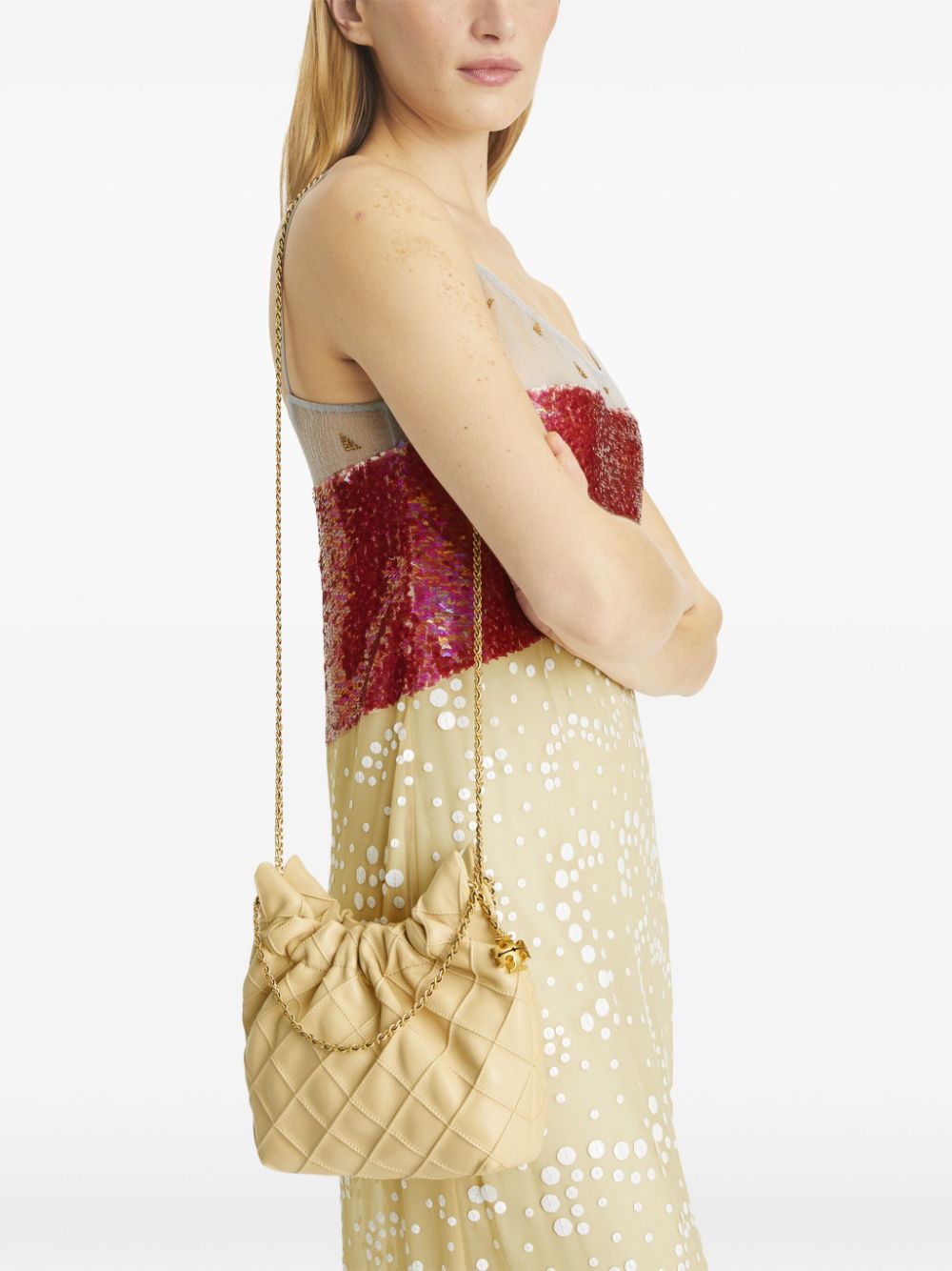 Tory Burch Fleming mini leather hobo bag Tory Burch