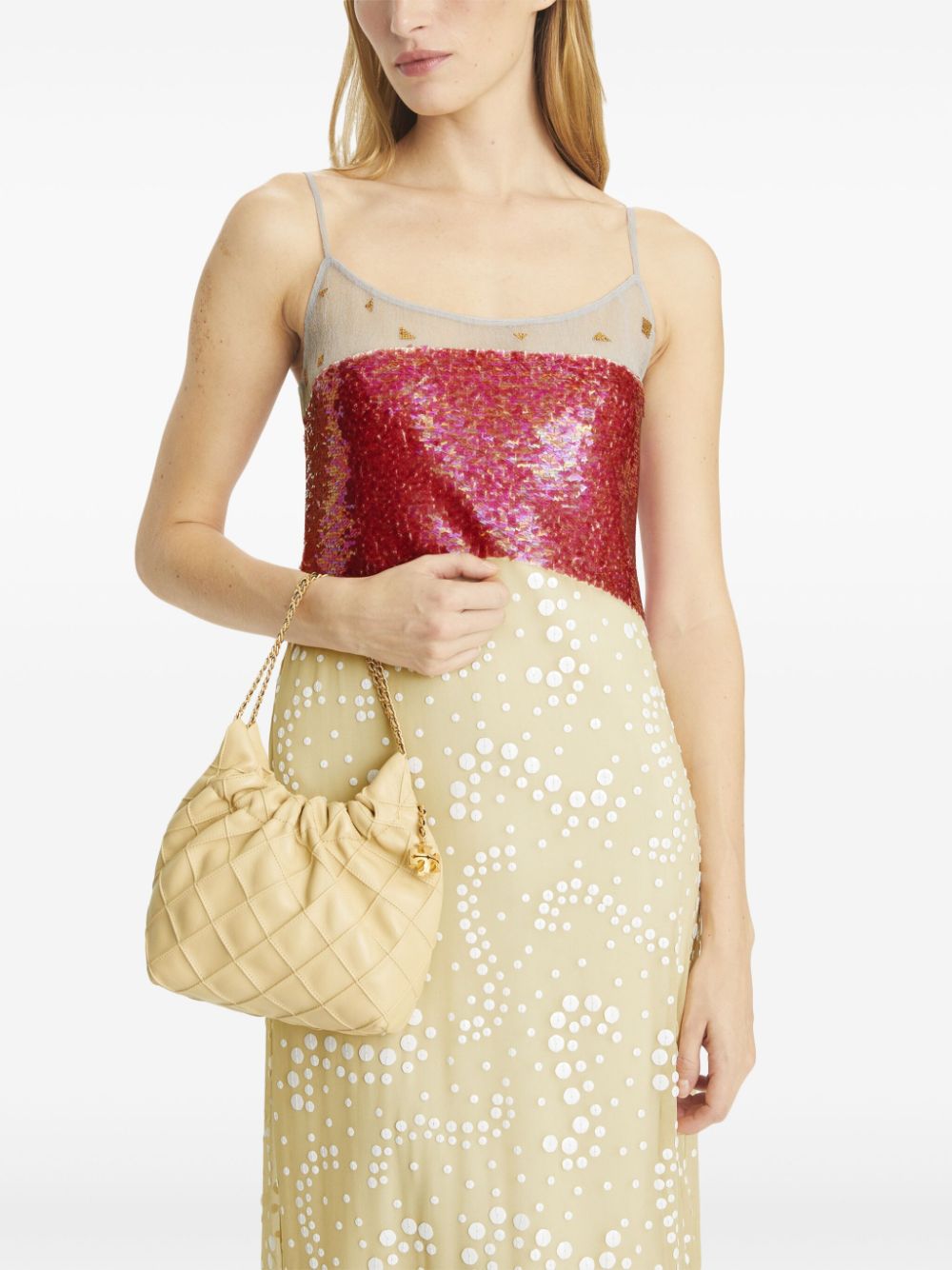 Tory Burch Fleming mini leather hobo bag Tory Burch