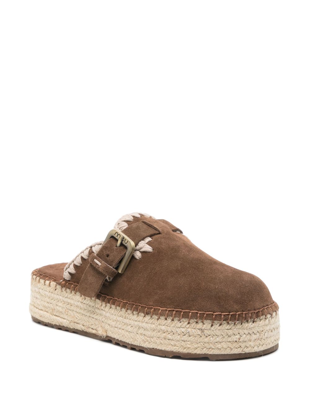 Mou Sandals Leather Brown Mou