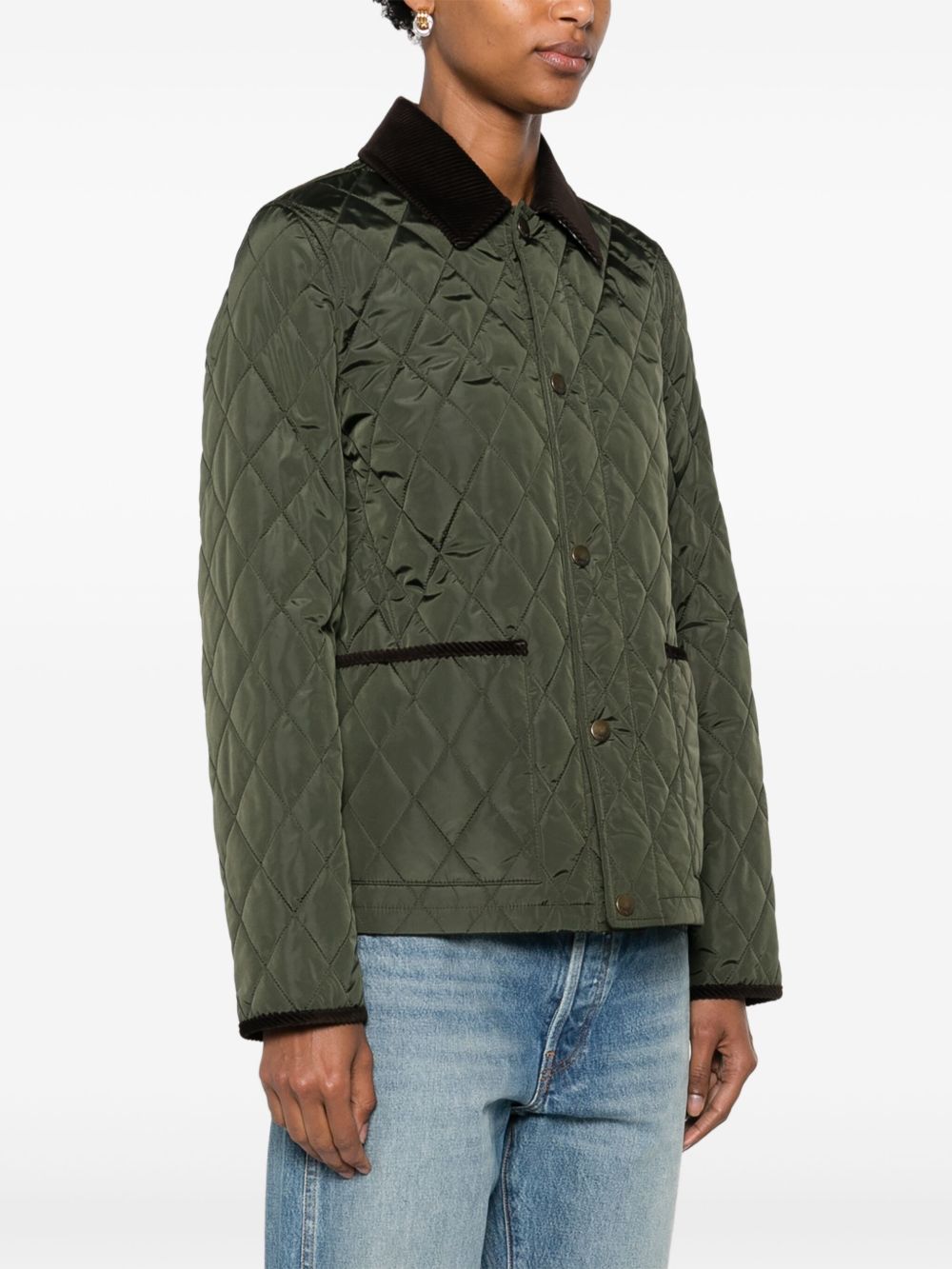Burberry Quilted blazer corduroy collar Burberry