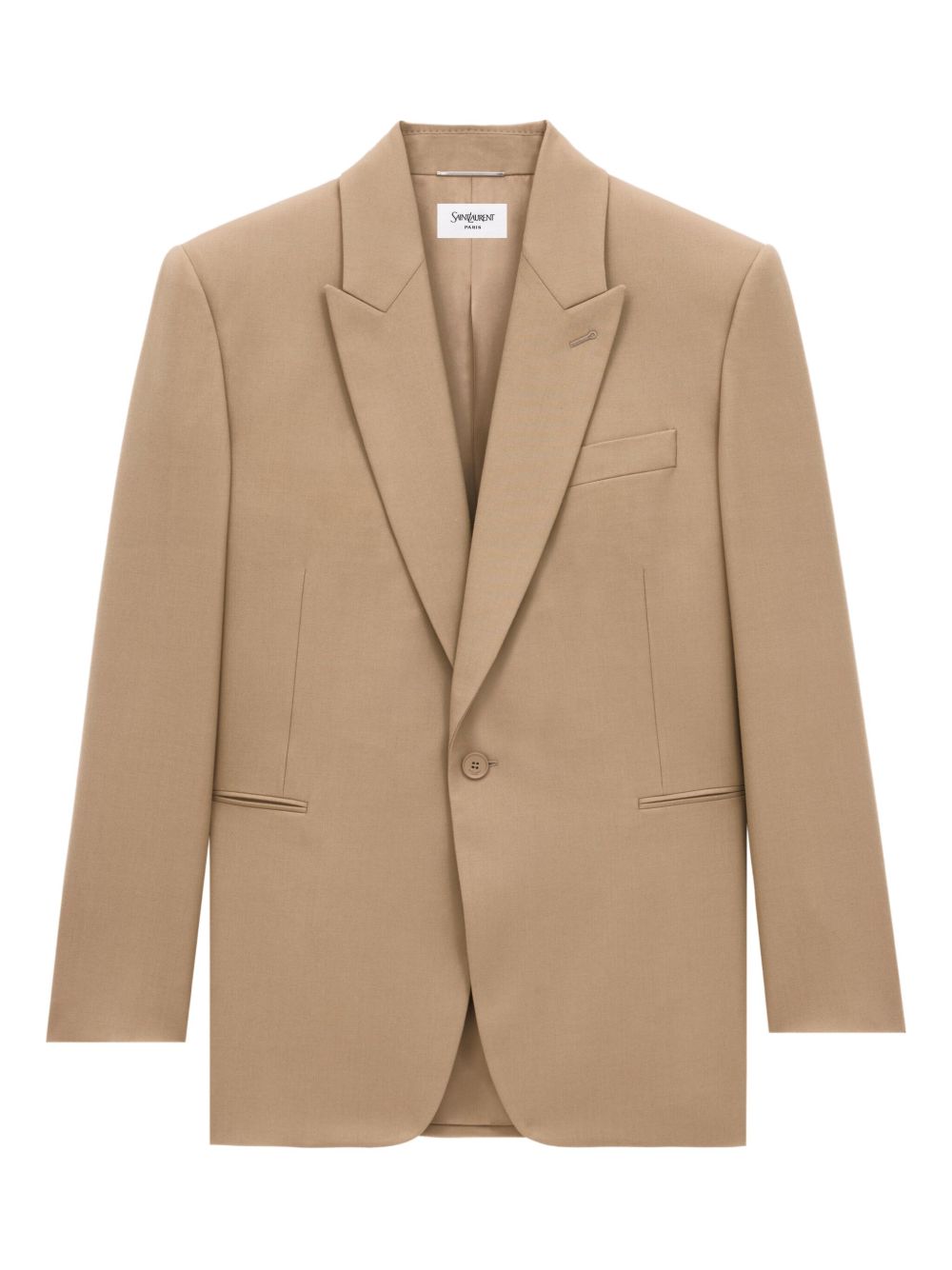 Saint Laurent Natural Blazer Structured Wool Saint Laurent