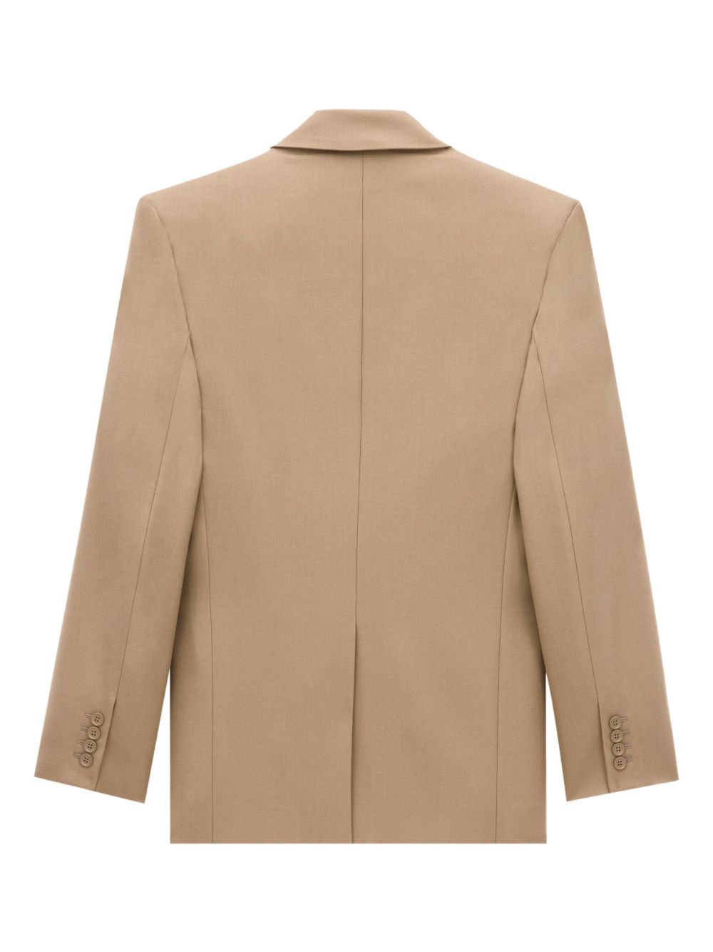 Saint Laurent Natural Blazer Structured Wool Saint Laurent