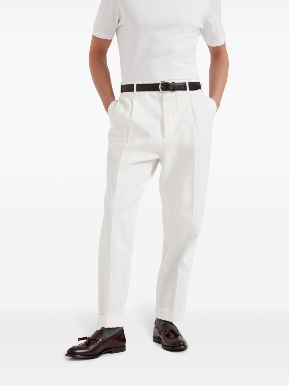 Brunello Cucinelli Trousers White Brunello Cucinelli