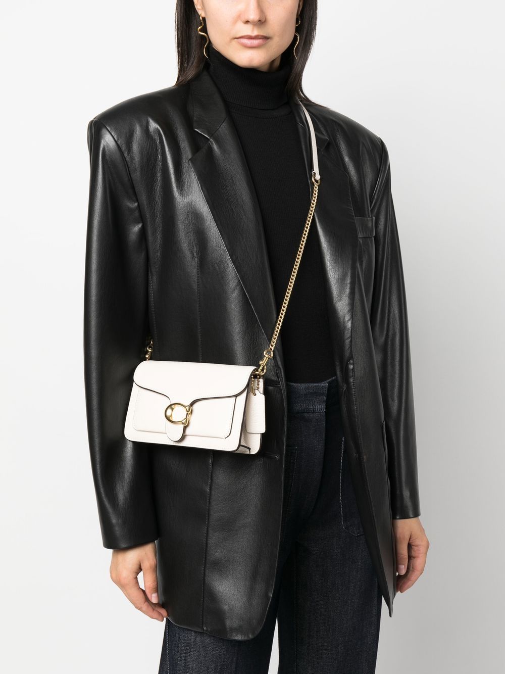 Coach Tabby chain leather clutch Coach