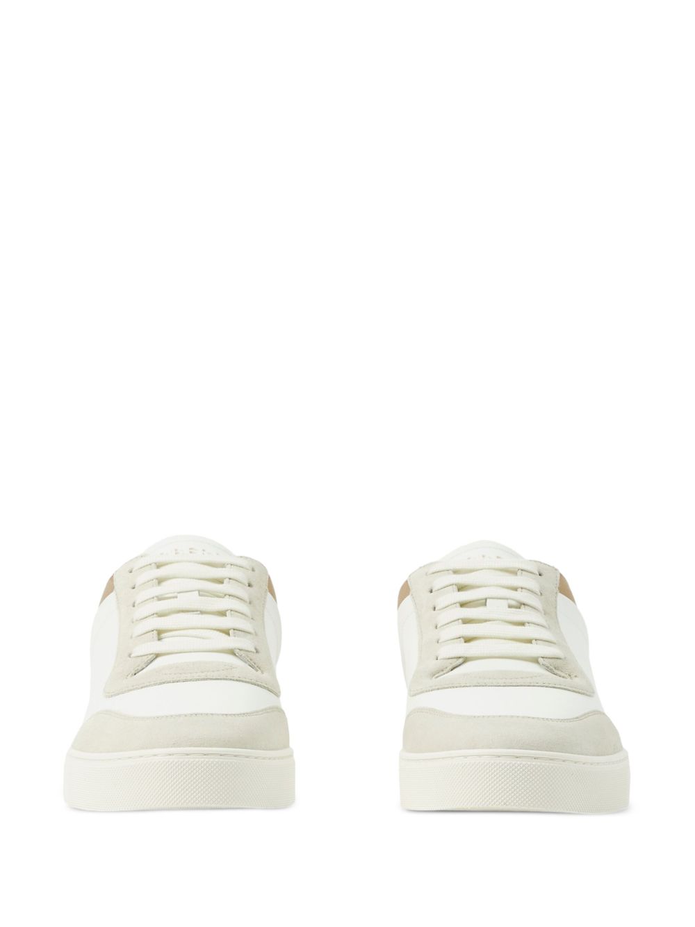 Burberry Leather, suede and check sneakers Burberry