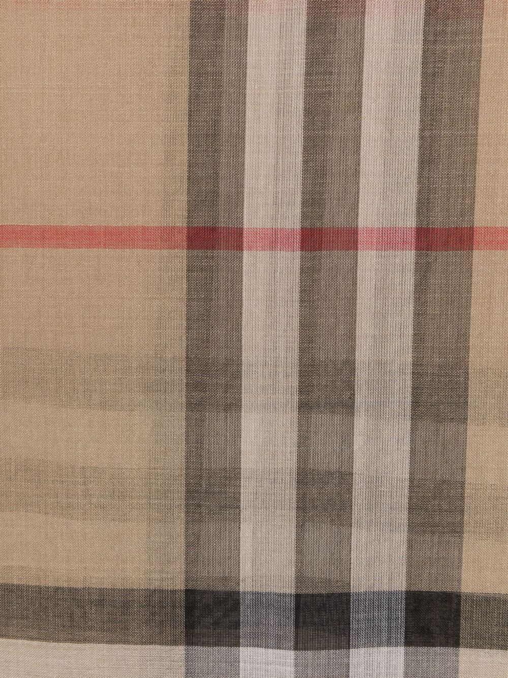 Burberry Check wool and silk scarf - Gallerias