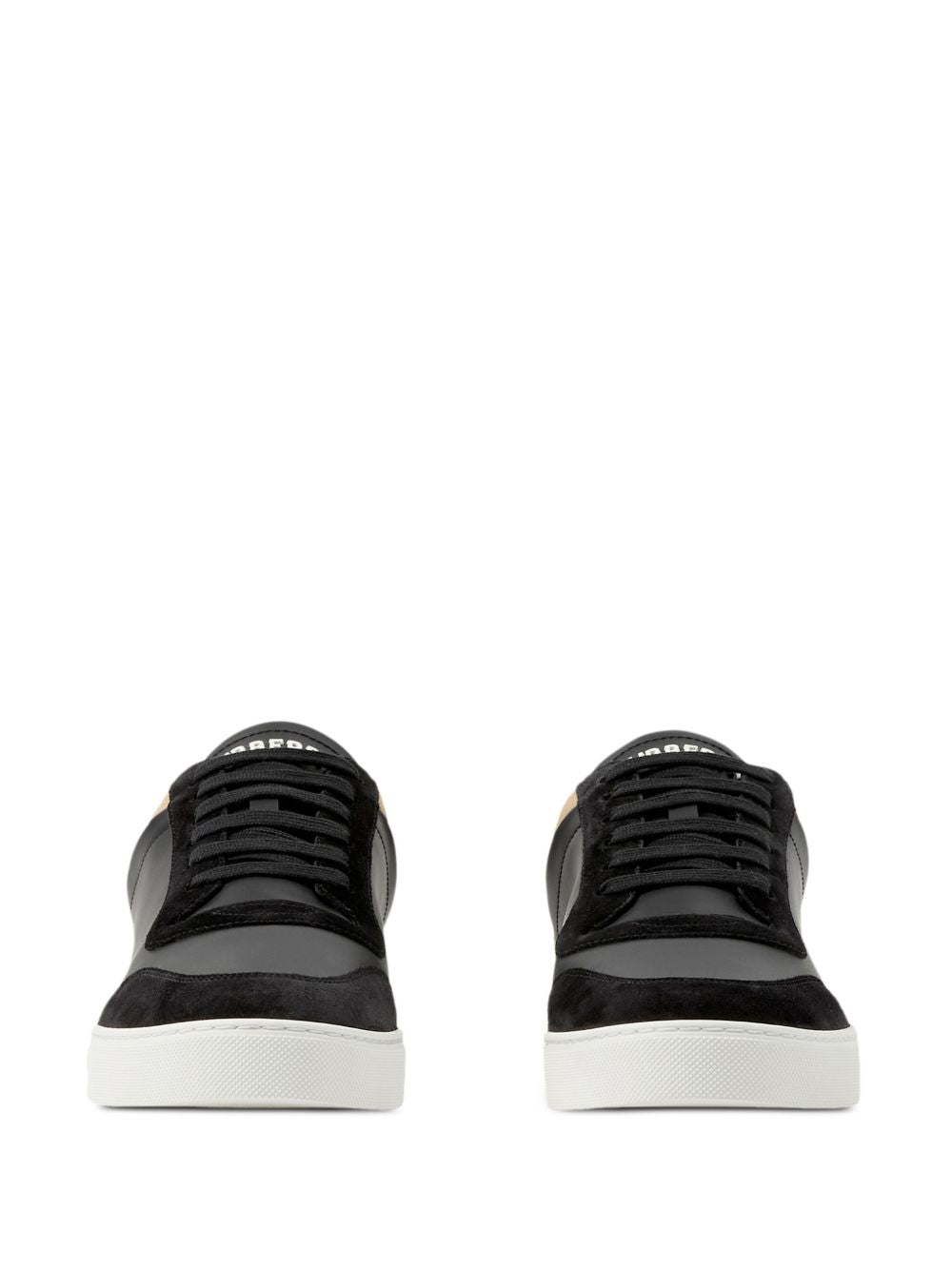 Burberry Leather, suede and check sneakers Burberry