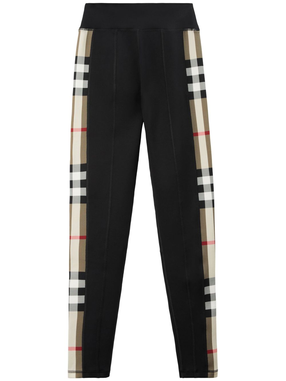 Burberry Stretch jersey leggings with Check finishes Burberry