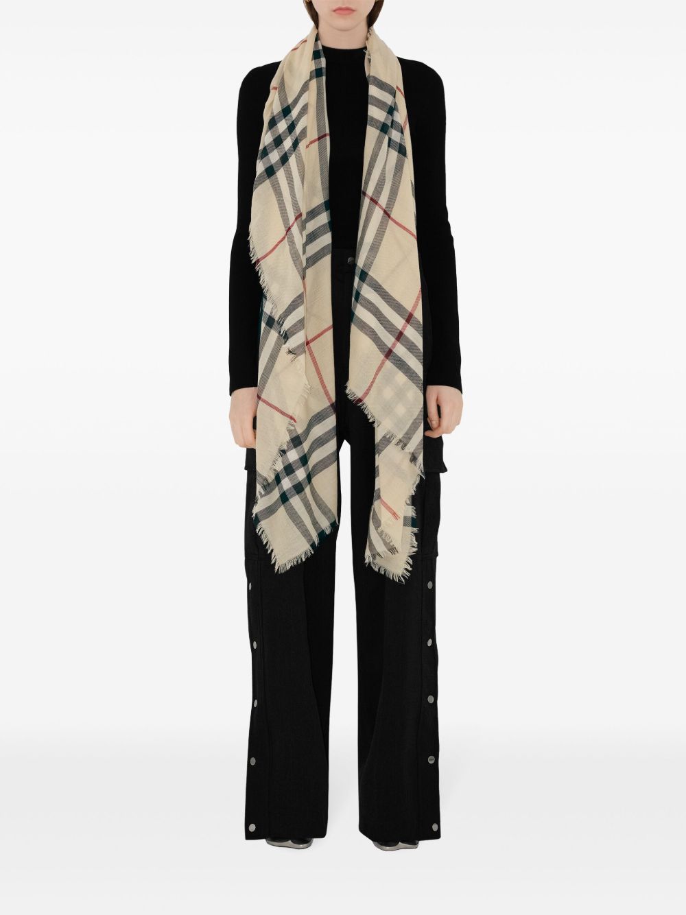 Burberry Check wool scarf Burberry