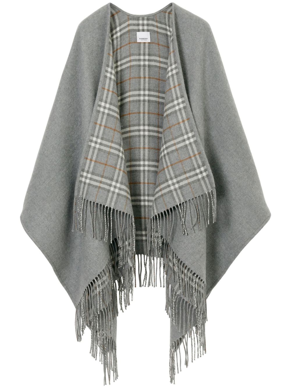 Burberry Vintage Check Reversible Wool Cape Burberry