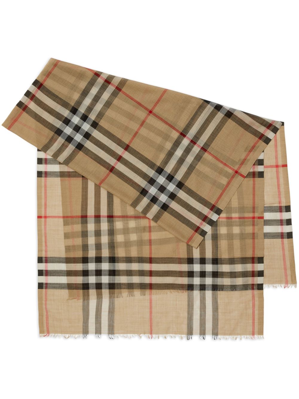 Burberry Check wool and silk scarf Burberry