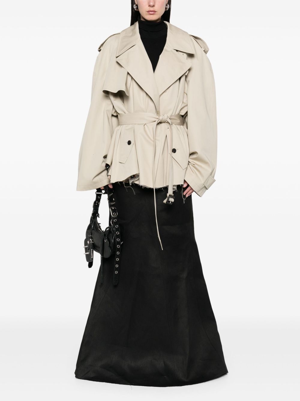 Balenciaga Coats Beige Balenciaga