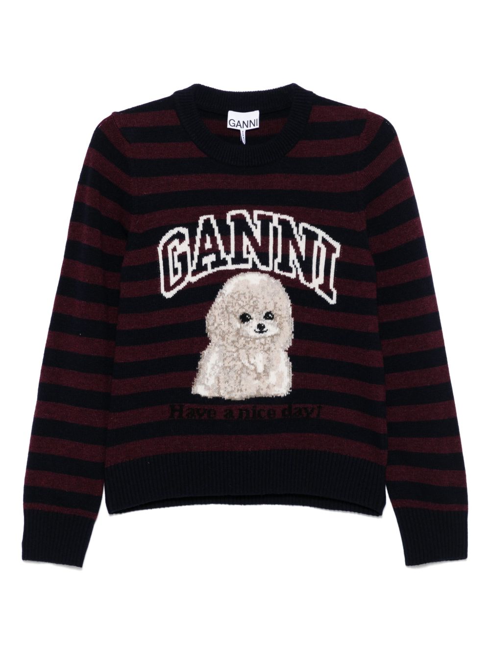 GANNI Sweaters Bordeaux Ganni