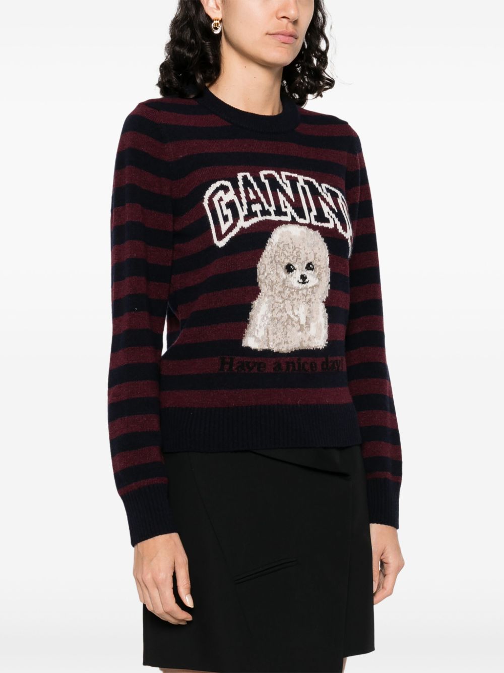 GANNI Sweaters Bordeaux Ganni
