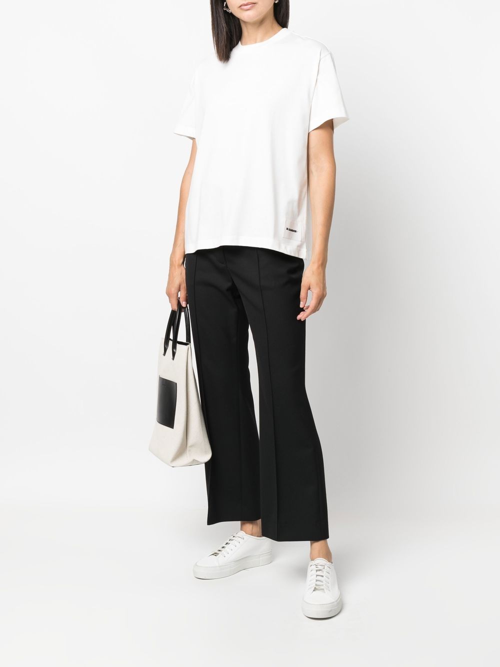 JIL SANDER PLUS T-shirts and Polos White Jil Sander Plus