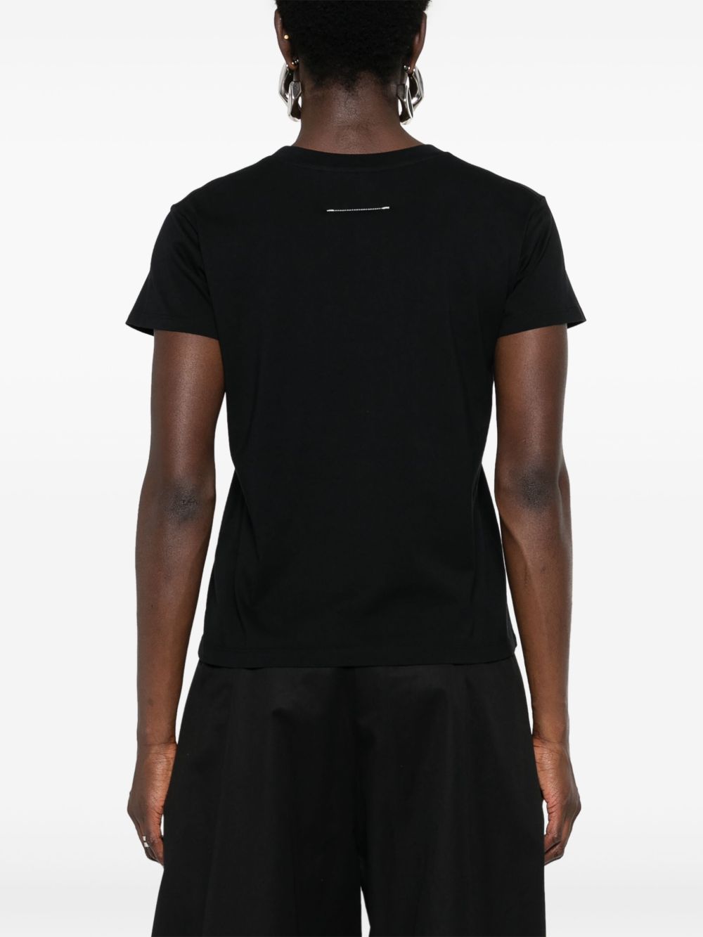 MM6 Maison Margiela T-shirts and Polos Black MM6 Maison Margiela