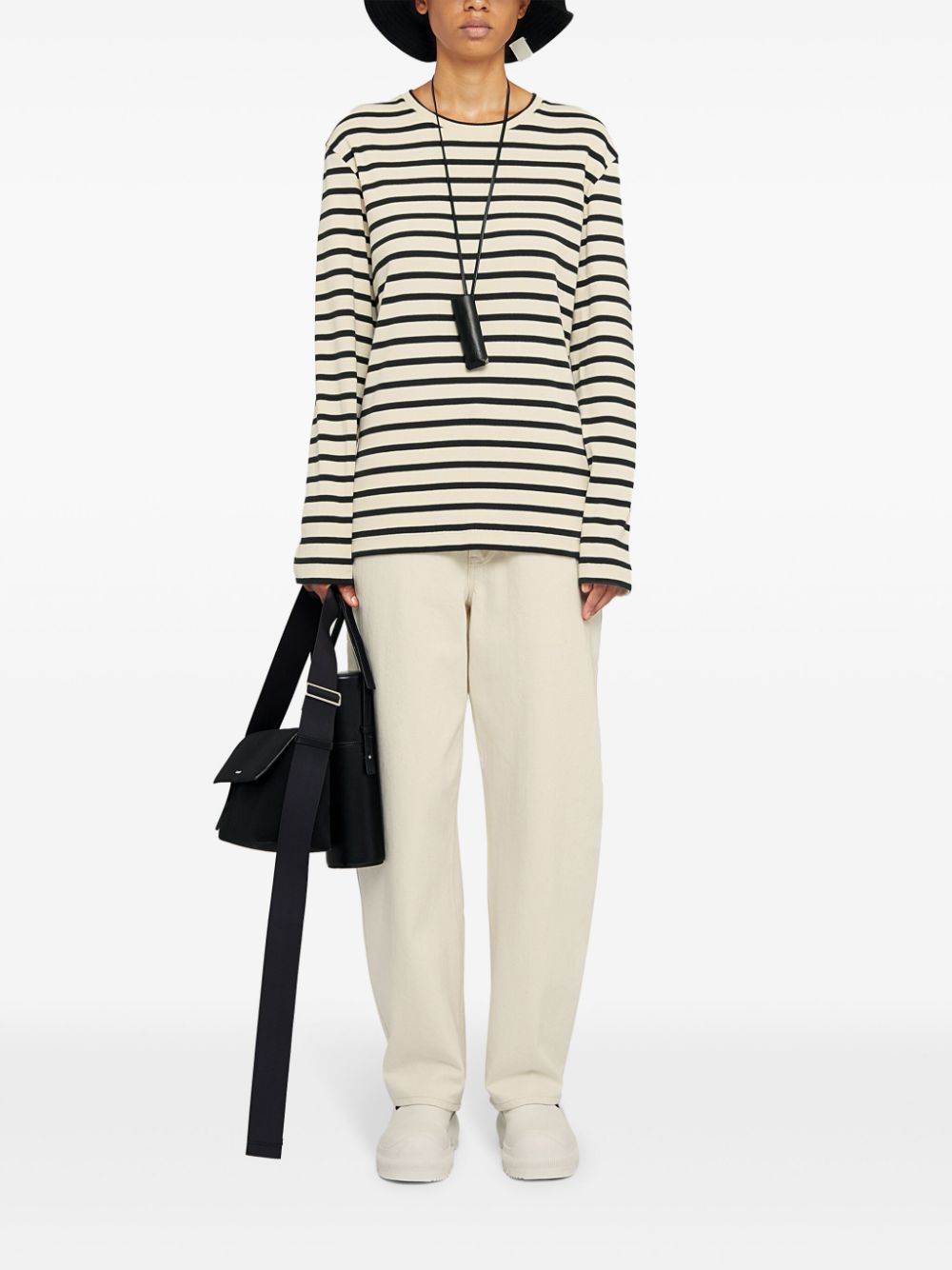 JIL SANDER PLUS T-shirts and Polos White Jil Sander Plus