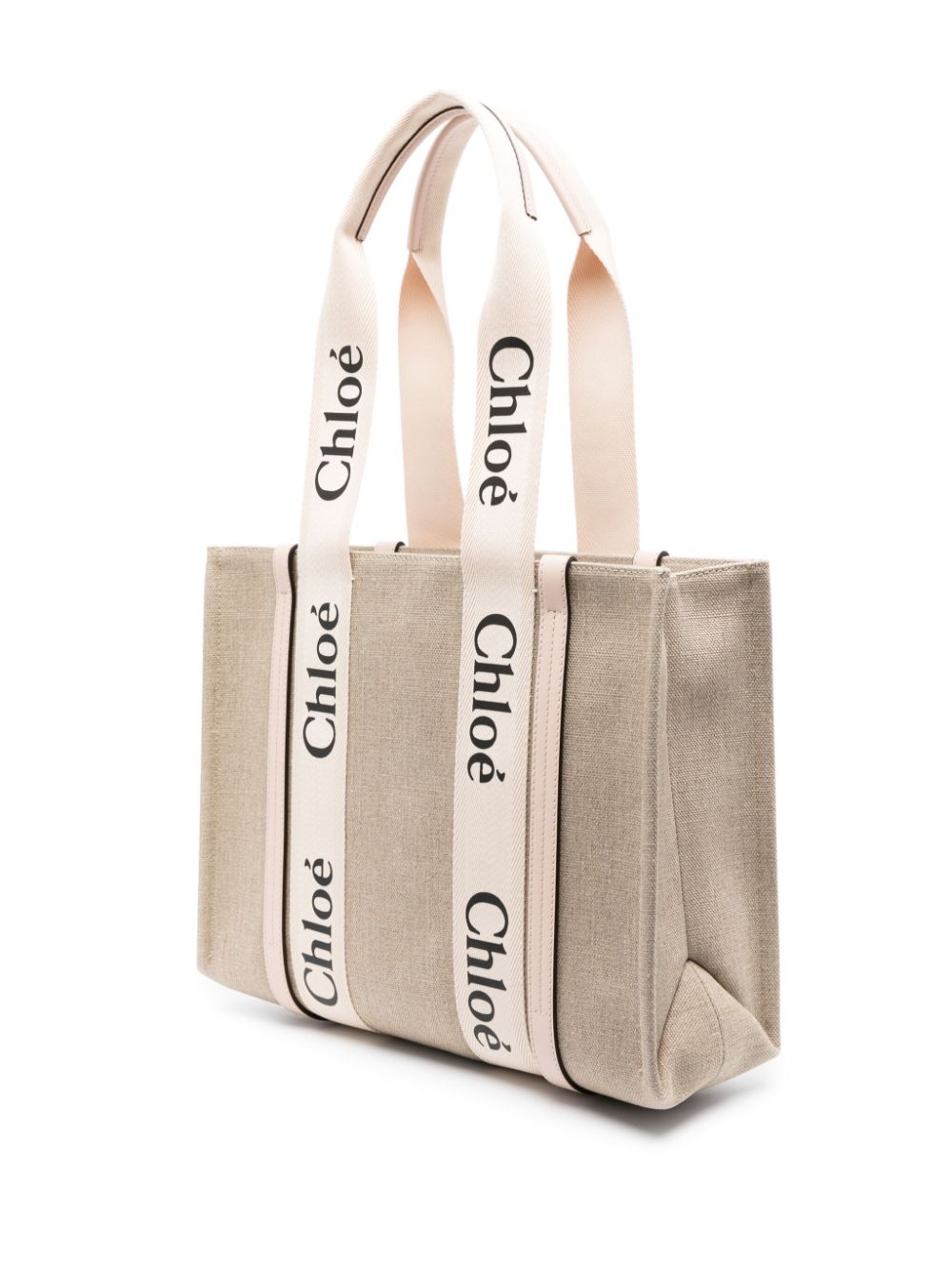 Chloé Woody canvas medium tote bag Chloé