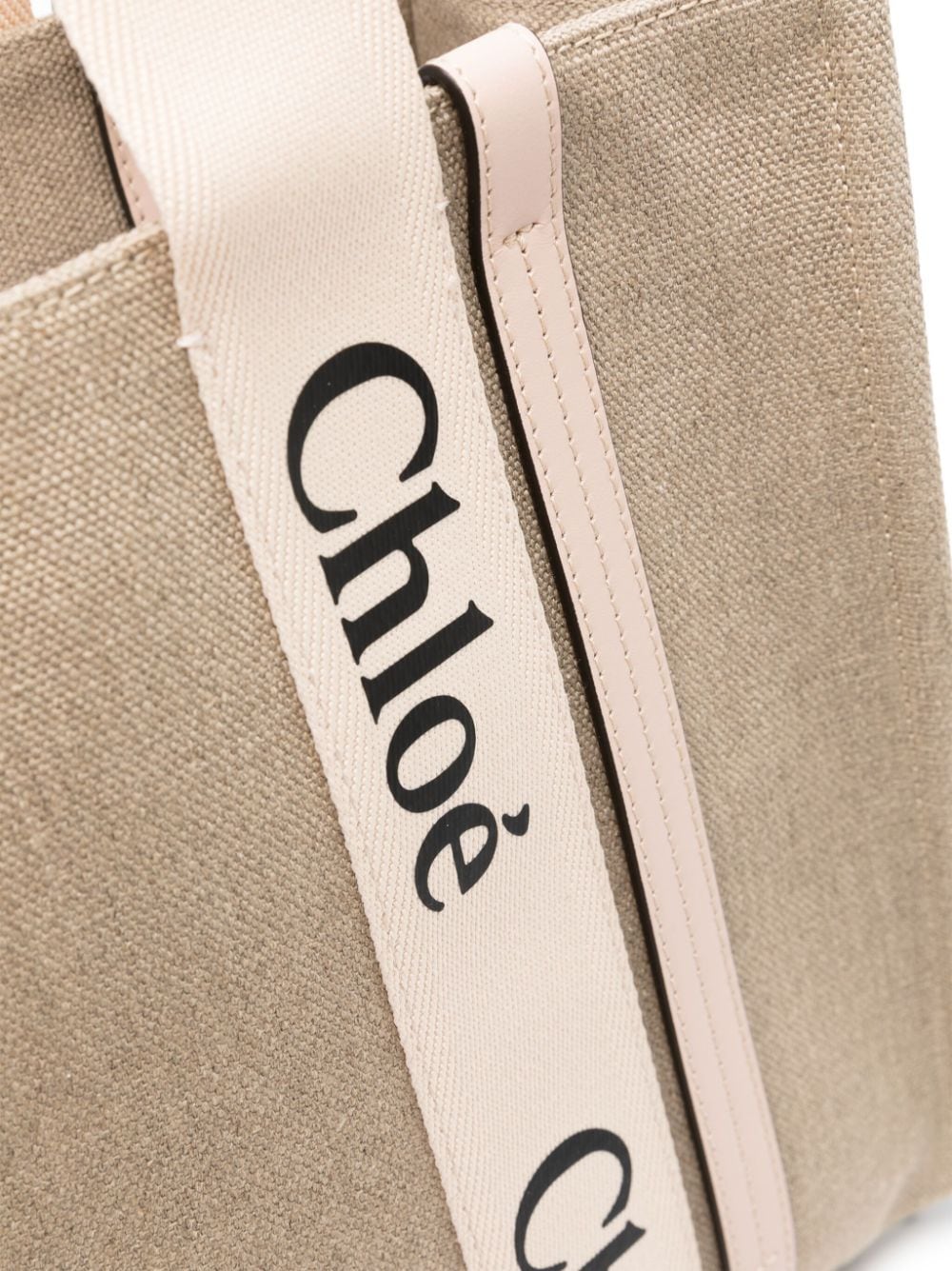 Chloé Woody canvas medium tote bag Chloé