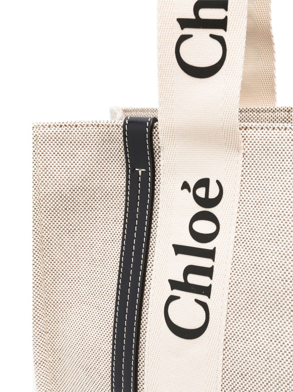 Chloé Woody canvas medium tote bag Chloé