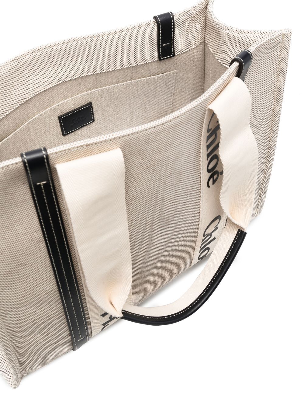 Chloé Woody canvas medium tote bag Chloé