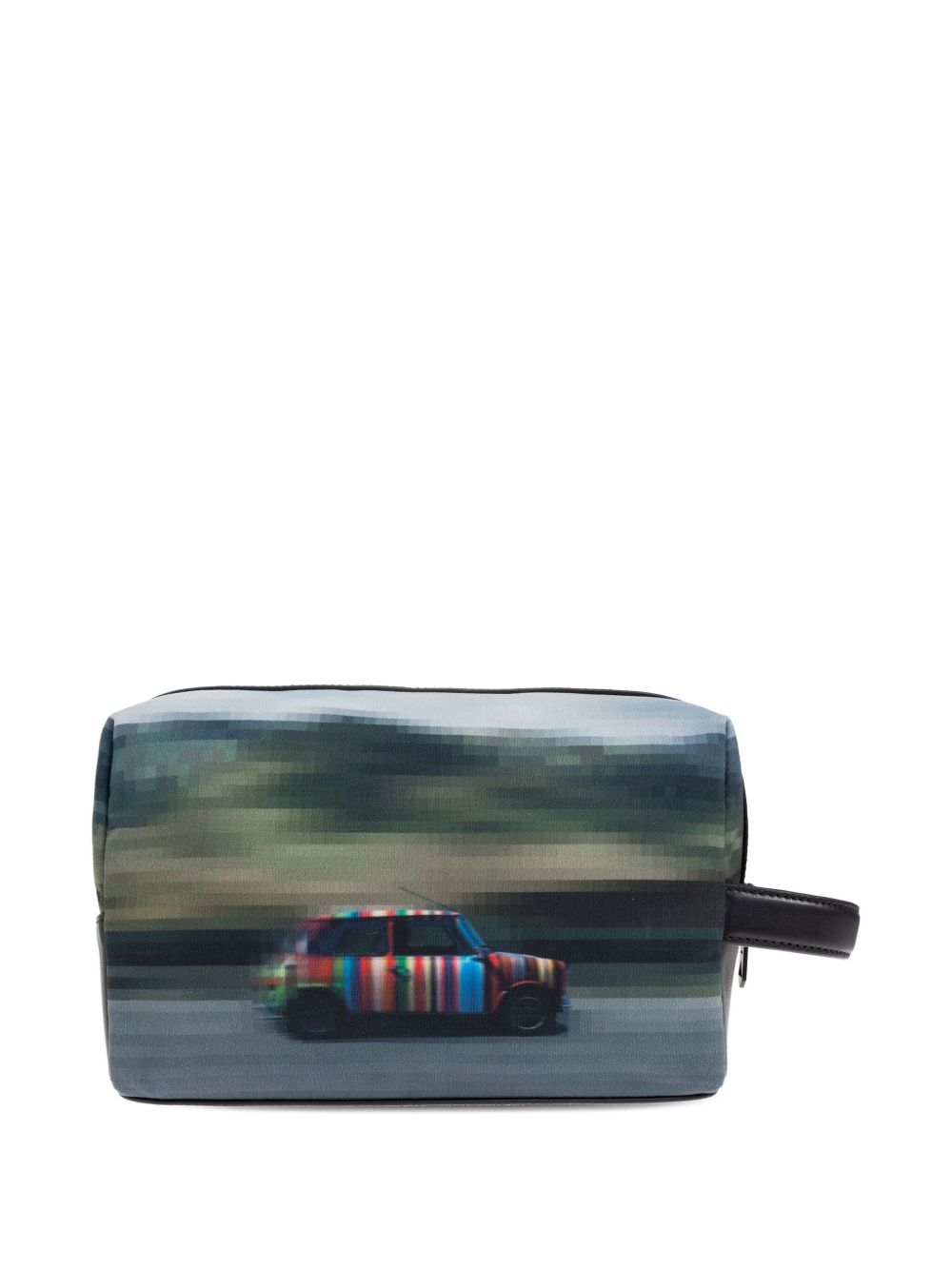 Paul Smith Recycled Polyester 'Pixelated Mini' Washbag Paul Smith