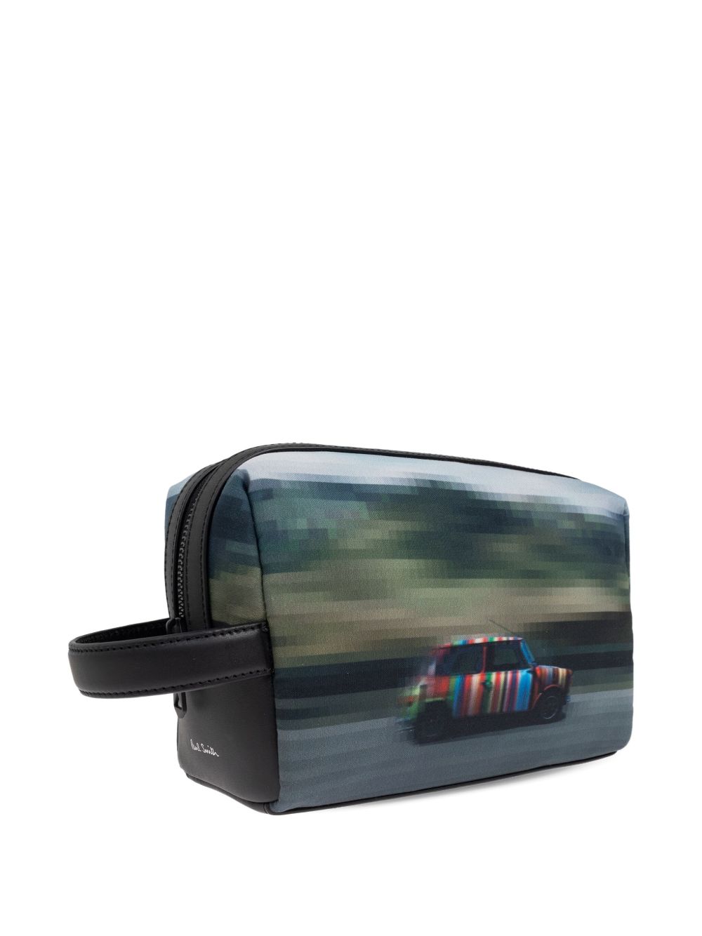 Paul Smith Recycled Polyester 'Pixelated Mini' Washbag Paul Smith