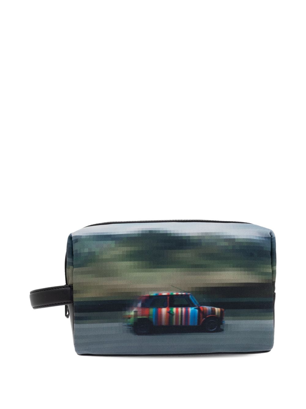 Paul Smith Recycled Polyester 'Pixelated Mini' Washbag Paul Smith