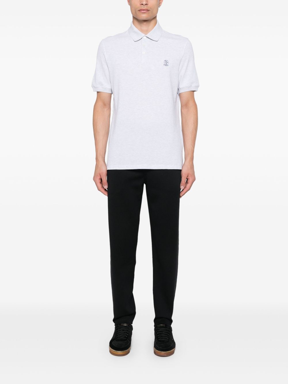 Brunello Cucinelli Straight leg cotton blend sweatpants Brunello Cucinelli