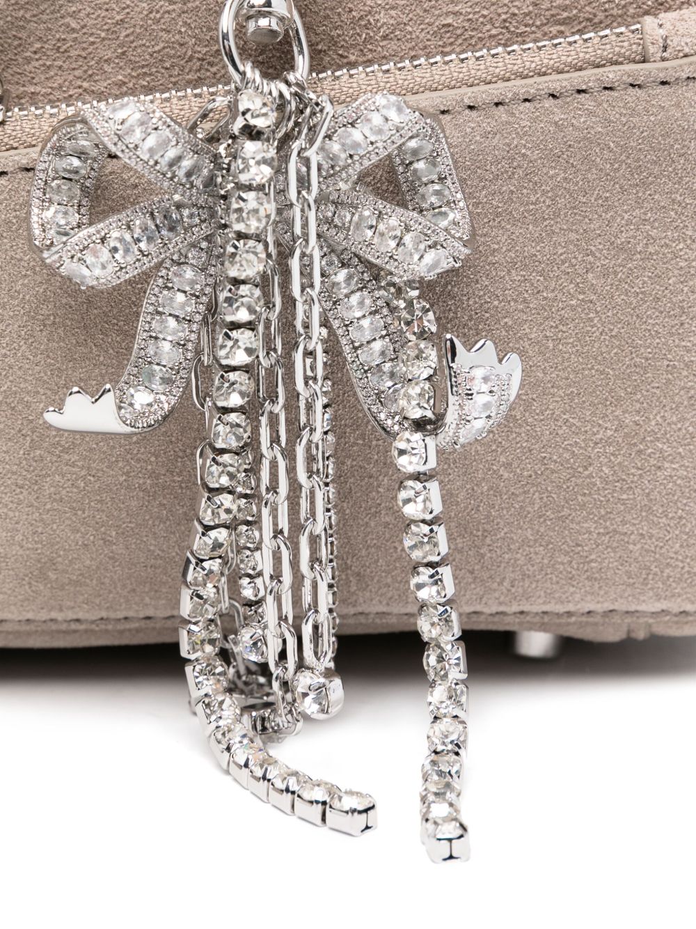 Self-Portrait suede baguette shoulder bag Self-Portrait