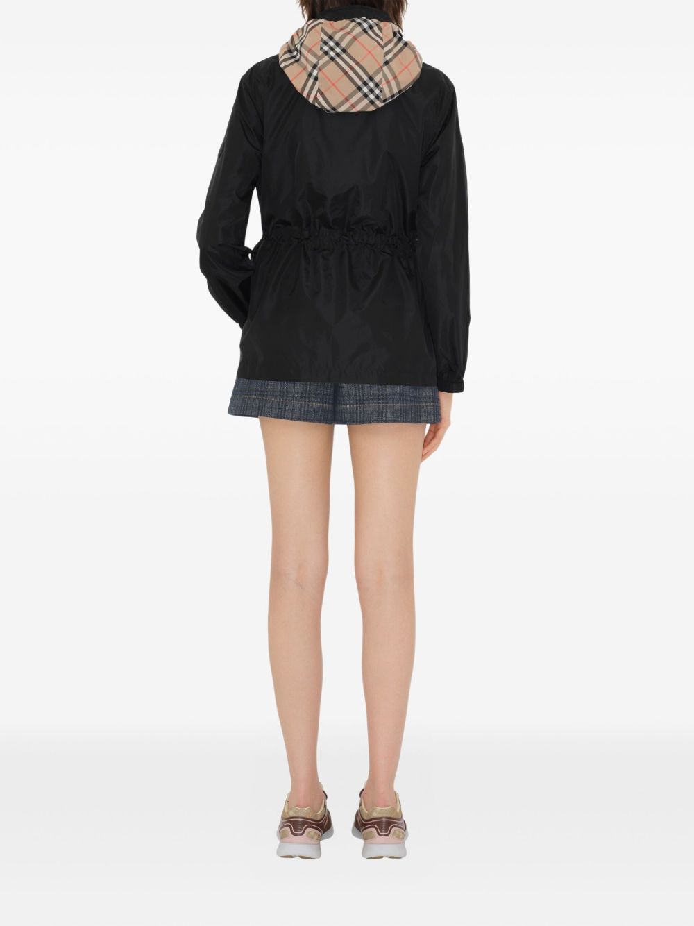 Burberry Vintage Check-trim parka coat Burberry