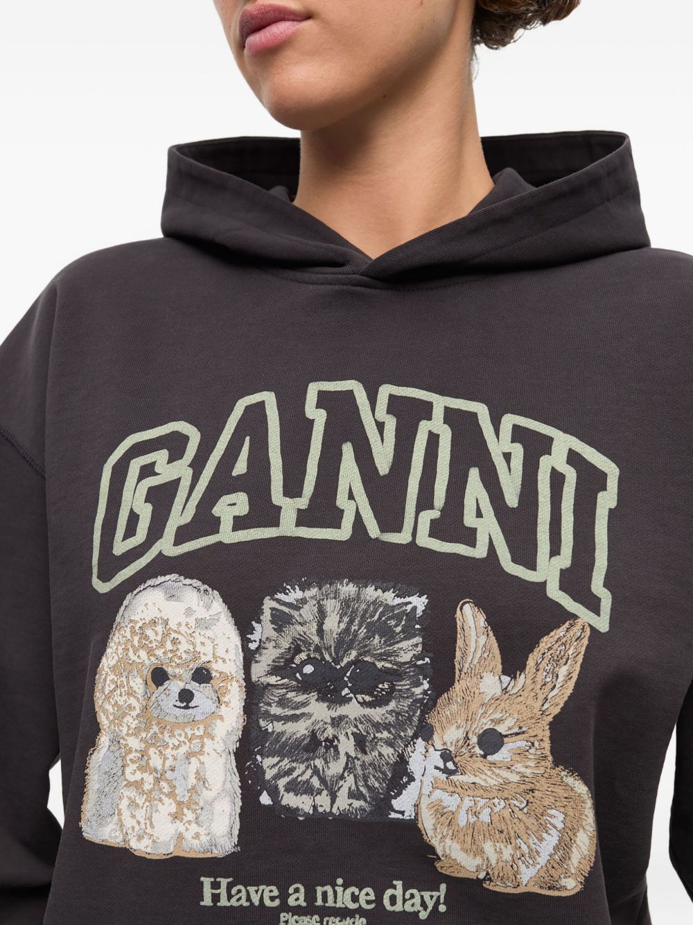 GANNI Sweaters Grey Ganni
