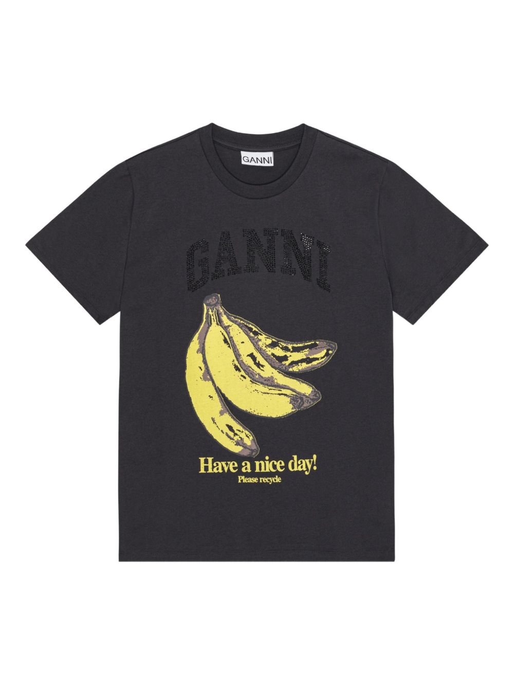 GANNI T-shirts and Polos Grey Ganni