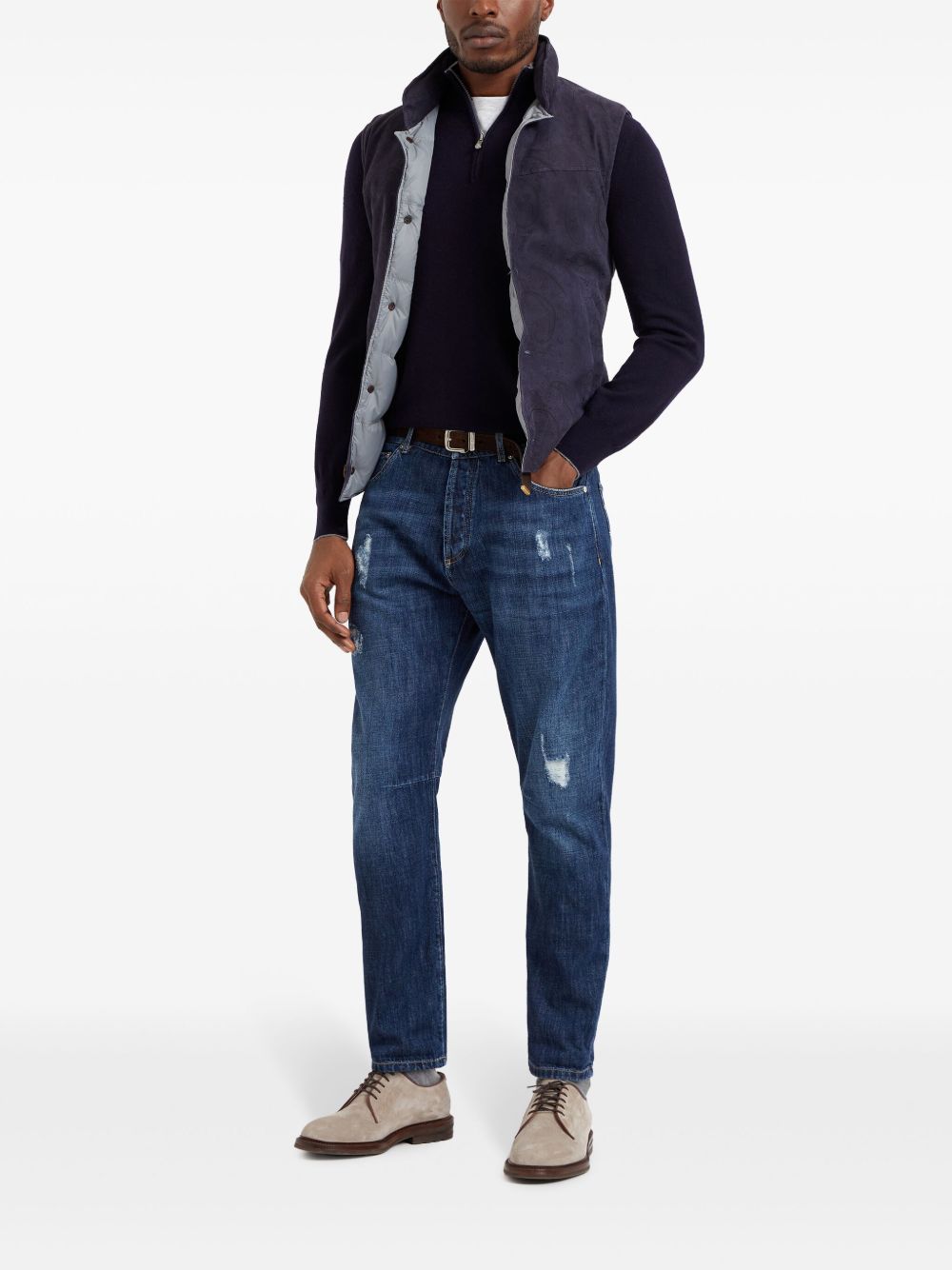 Brunello Cucinelli Sweaters Blue - Gallerias