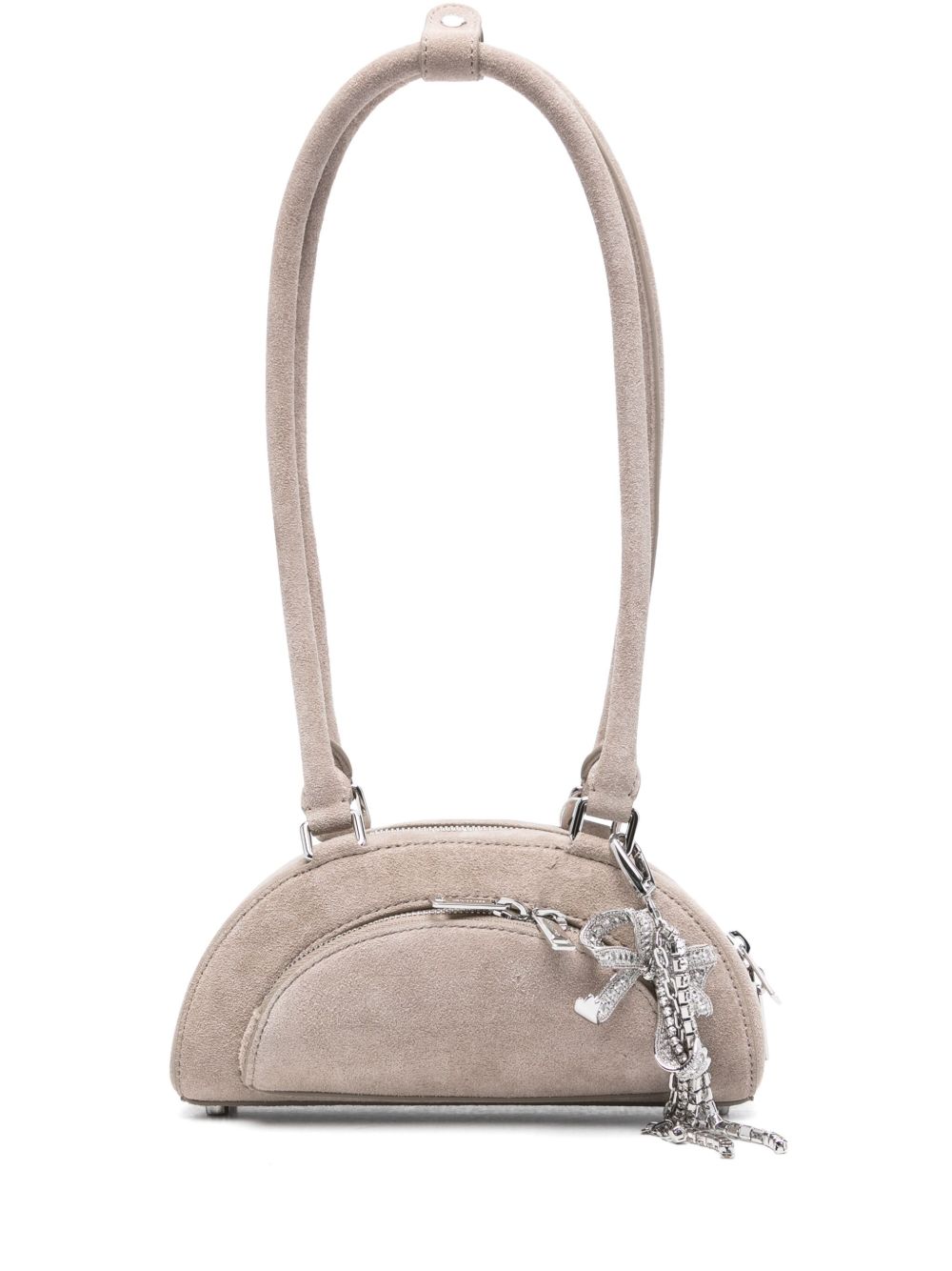 Self-Portrait Suede mini shoulder bag Self-Portrait