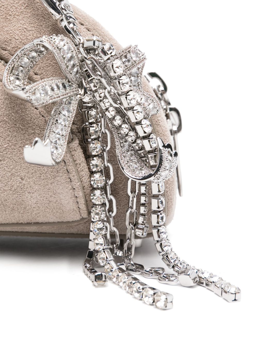 Self-Portrait Suede mini shoulder bag Self-Portrait