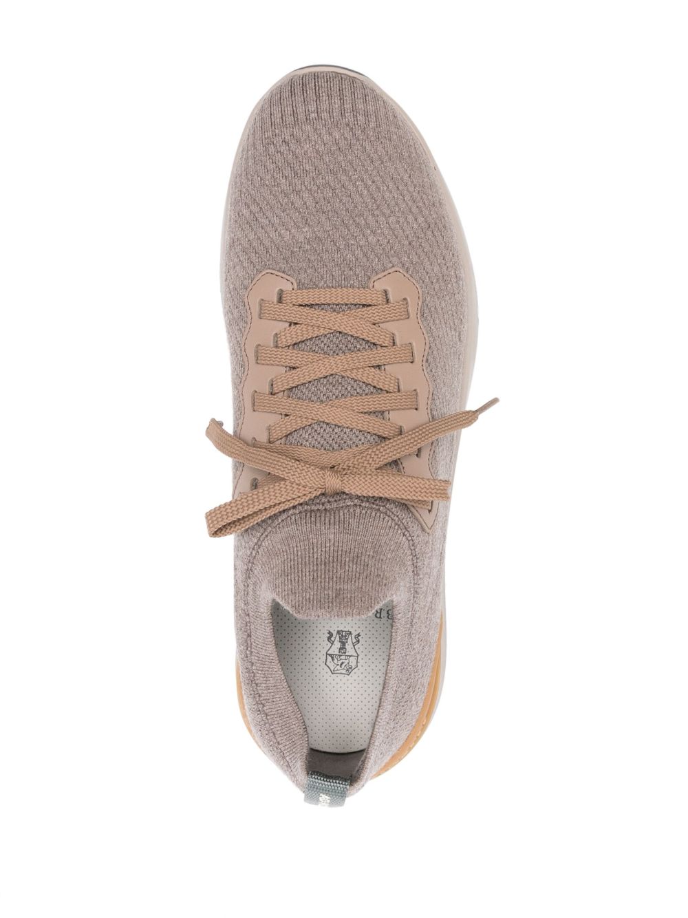 Brunello Cucinelli Runners in wool and semi-gloss calfskin Brunello Cucinelli