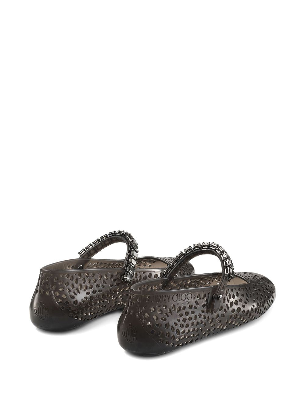 Jimmy Choo The Jelly Ballerina Flats with Crystal Embellishment Jimmy Choo