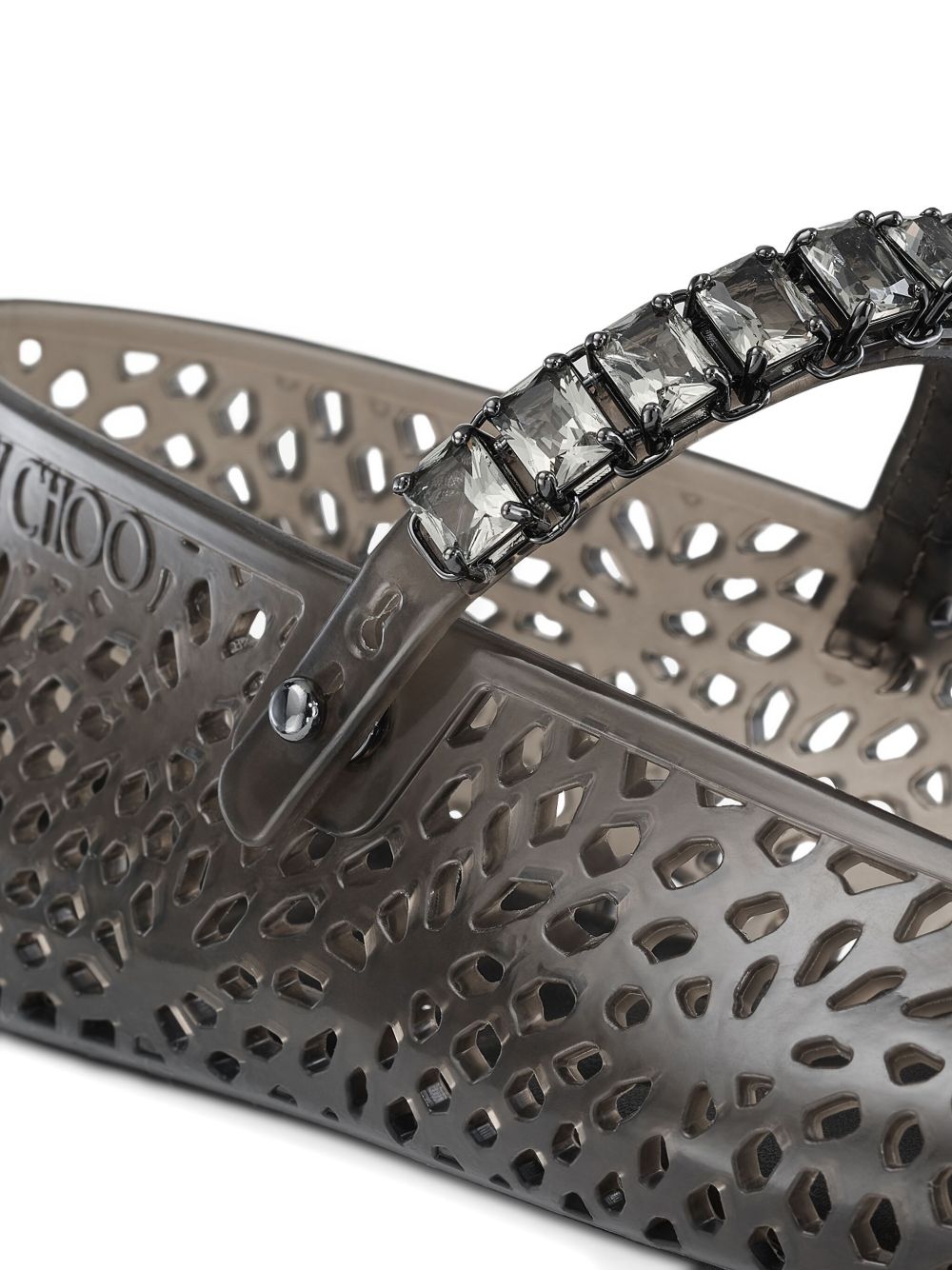 Jimmy Choo The Jelly Ballerina Flats with Crystal Embellishment Jimmy Choo