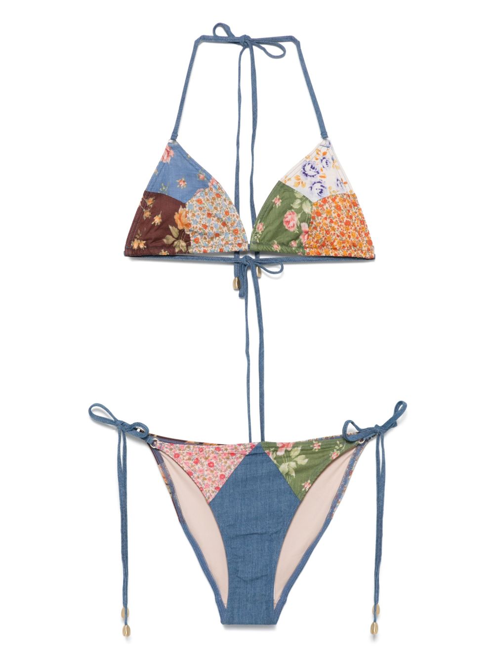 Zimmermann Patchwork Print Bikini Set Zimmermann