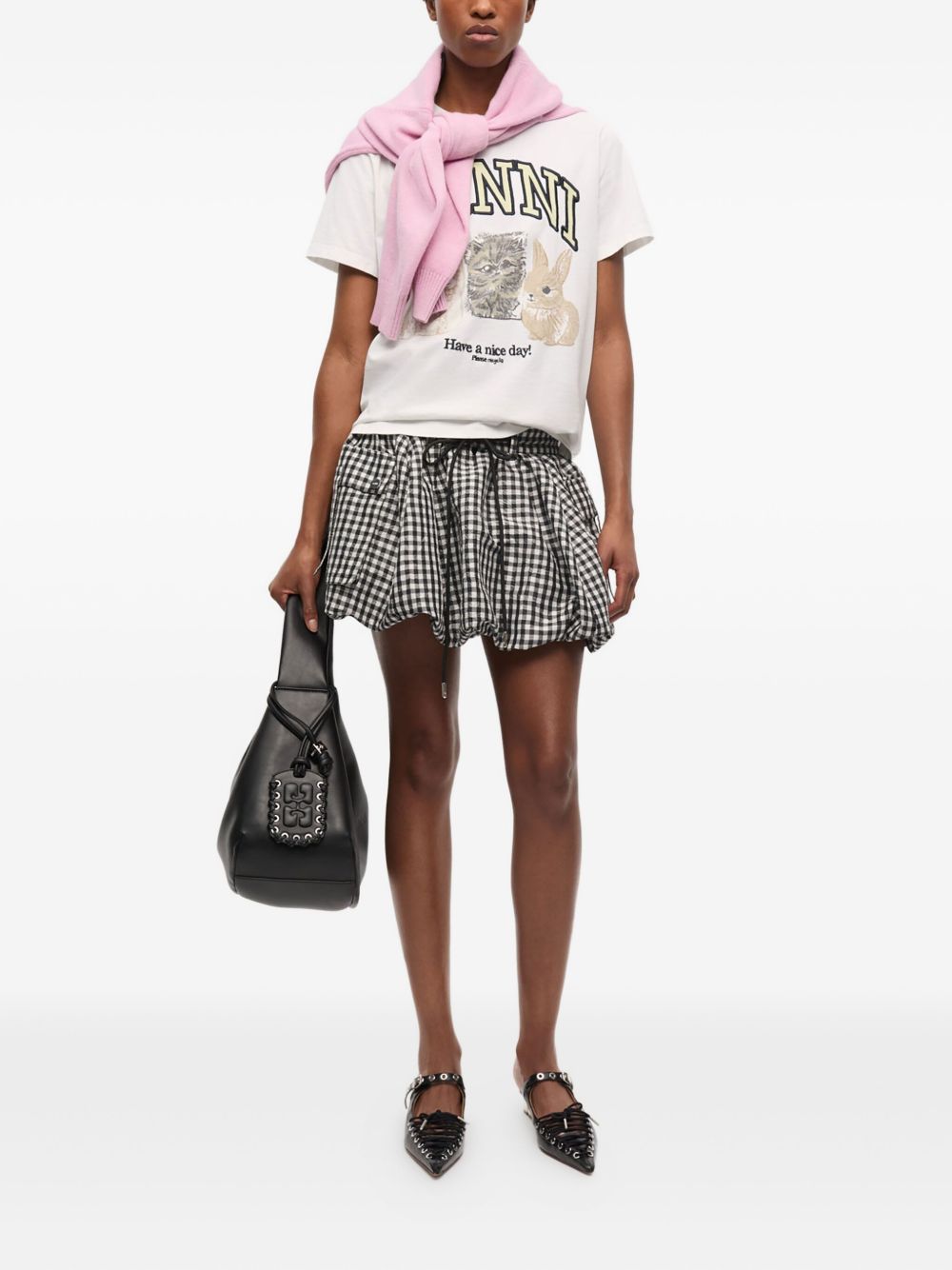 GANNI T-shirts and Polos White Ganni